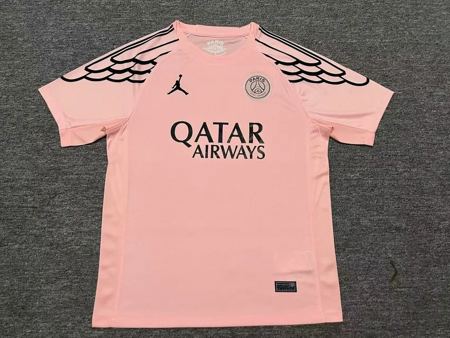 25-262 Paris Saint-Germain's third away game: Pink S-4XL