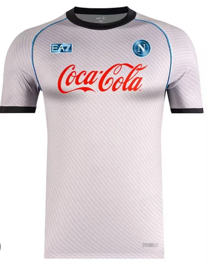 2526 Naples pre-match training jersey in white S-XXL — photo 3