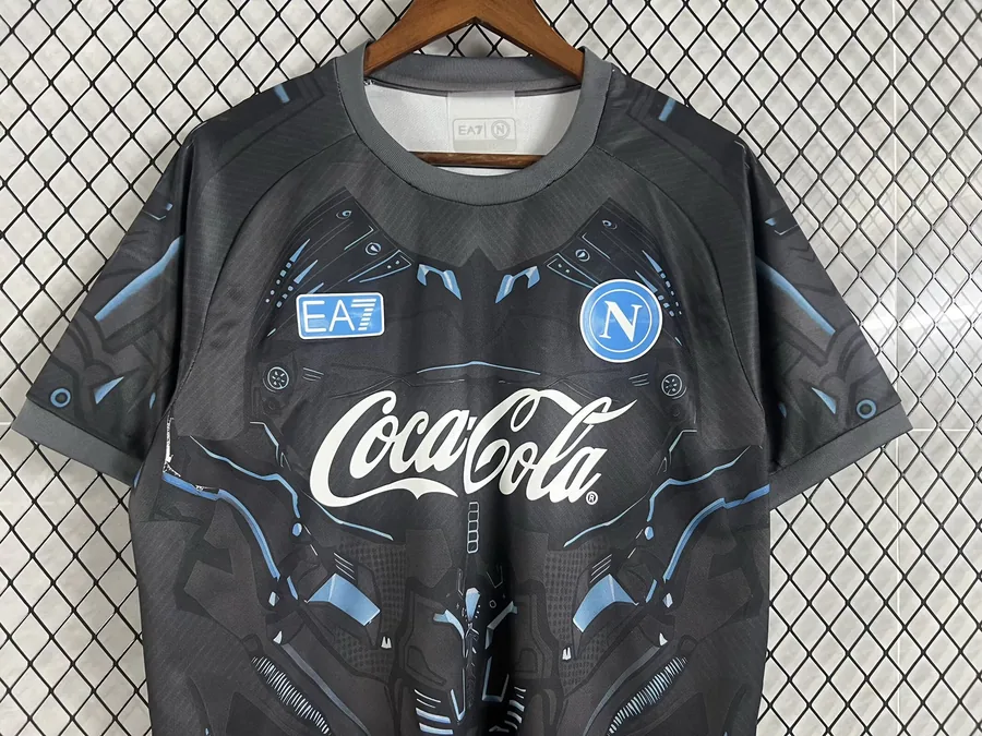 2526 Naples pre-match training jersey in black S-XXL — photo 2