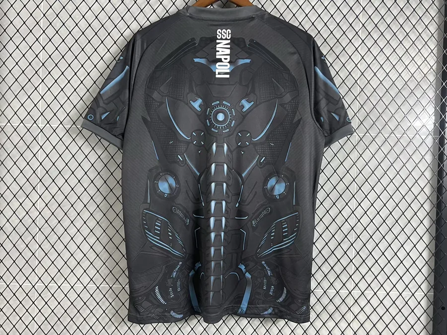 2526 Naples pre-match training jersey in black S-XXL — photo 5