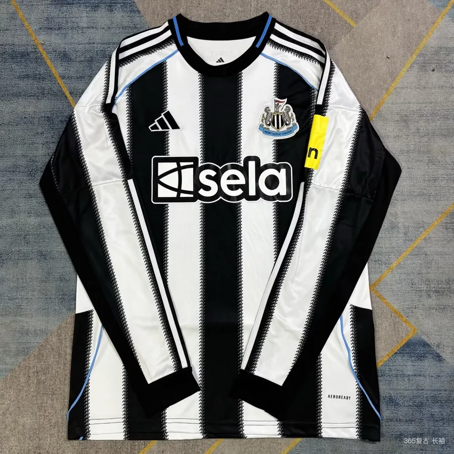 2526 Newcastle home jersey long-sleeved S-4XL