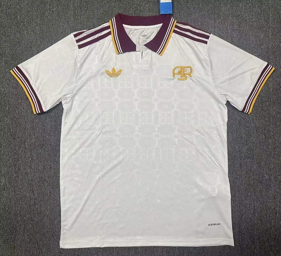 25-26 Rome Third Away Jersey Red Collar S-2XL — photo 2
