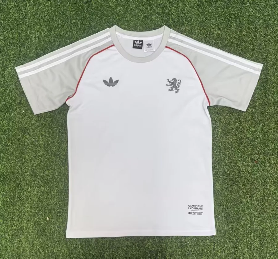 25/26 Lyon Gray White T-shirt S-XXL