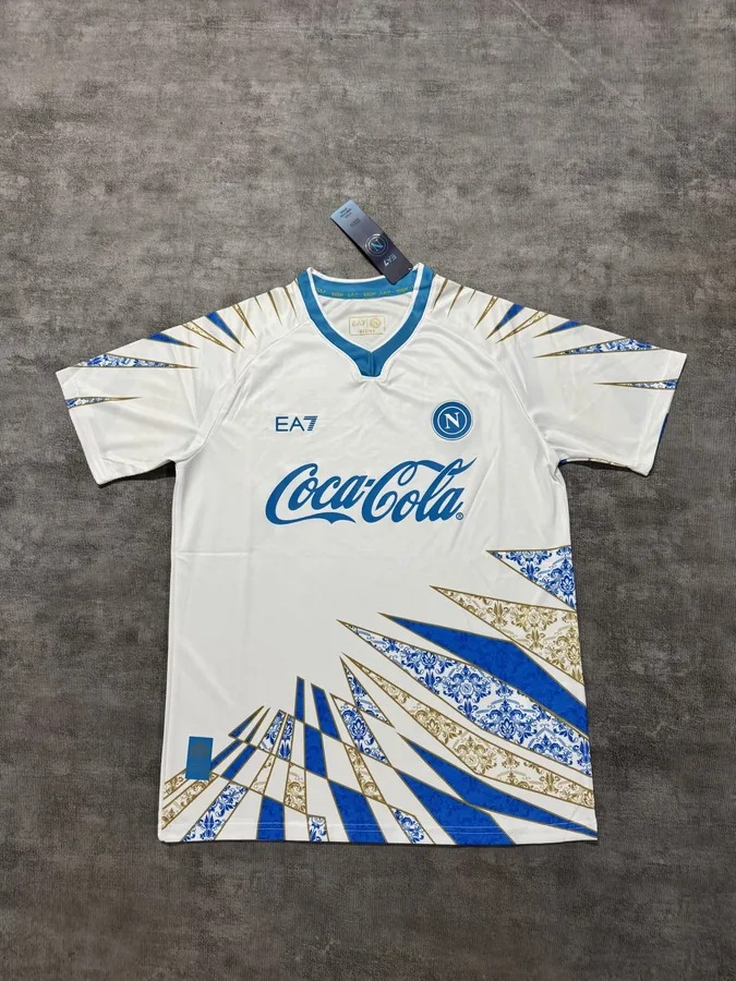 25-26 Neapolitan training jersey in white, size S-4XL