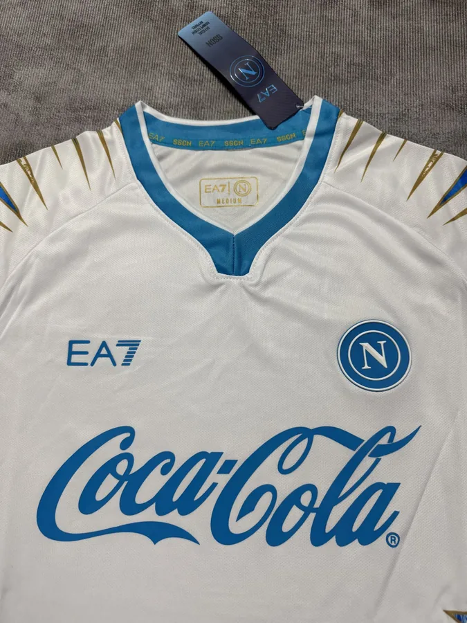 25-26 Neapolitan training jersey in white, size S-4XL — photo 2