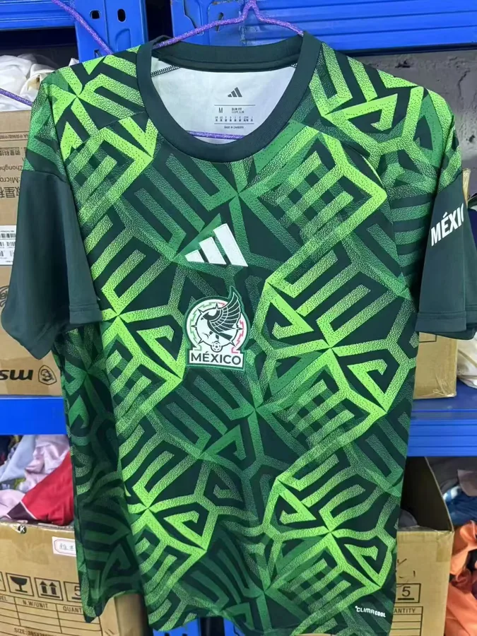 2627 Mexican training suit before the game, green, S- 4XL — photo 4