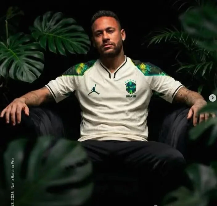 26-27 Brazilian Special Edition White and Green Leaf Sleeve S-XXL — photo 3