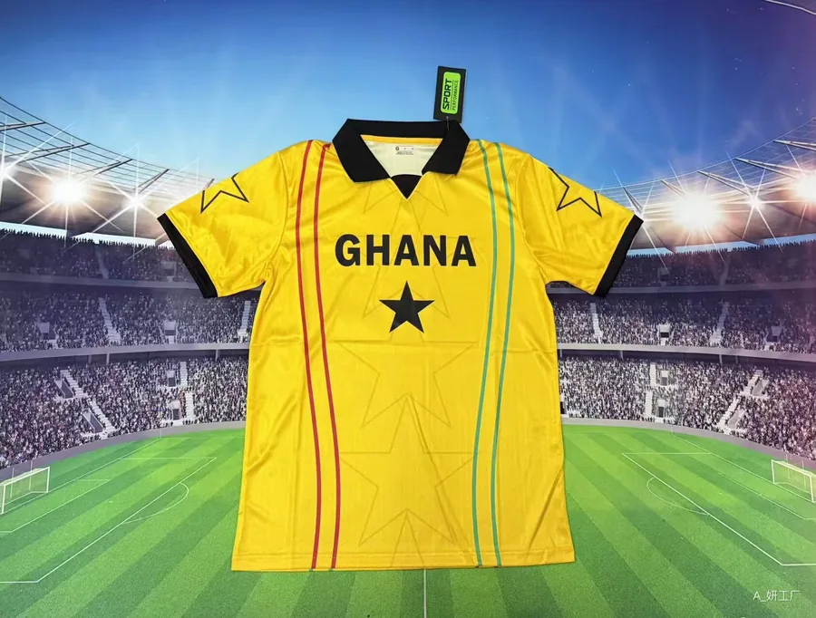 26/27 Ghana Yellow and Black Collar Version M-2XL