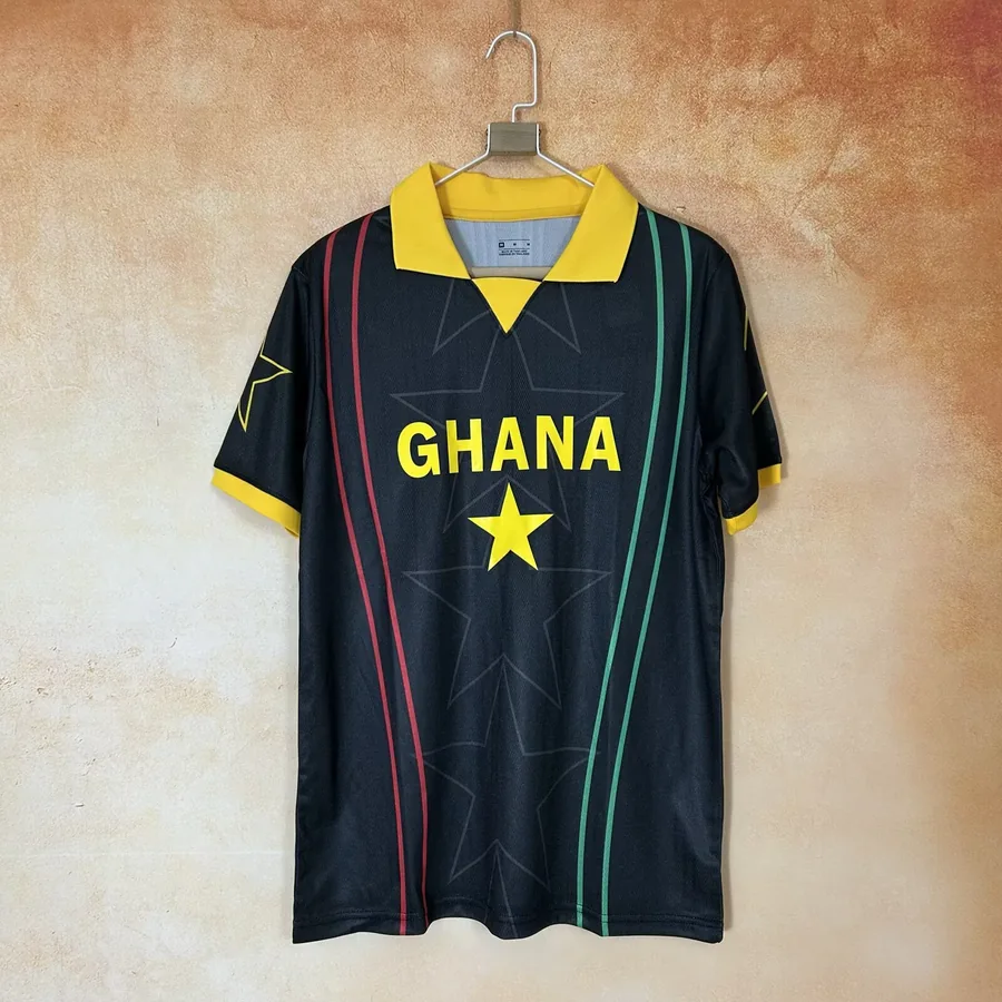 26/27 Ghana Black and Yellow Collar Version M-2XL — photo 2