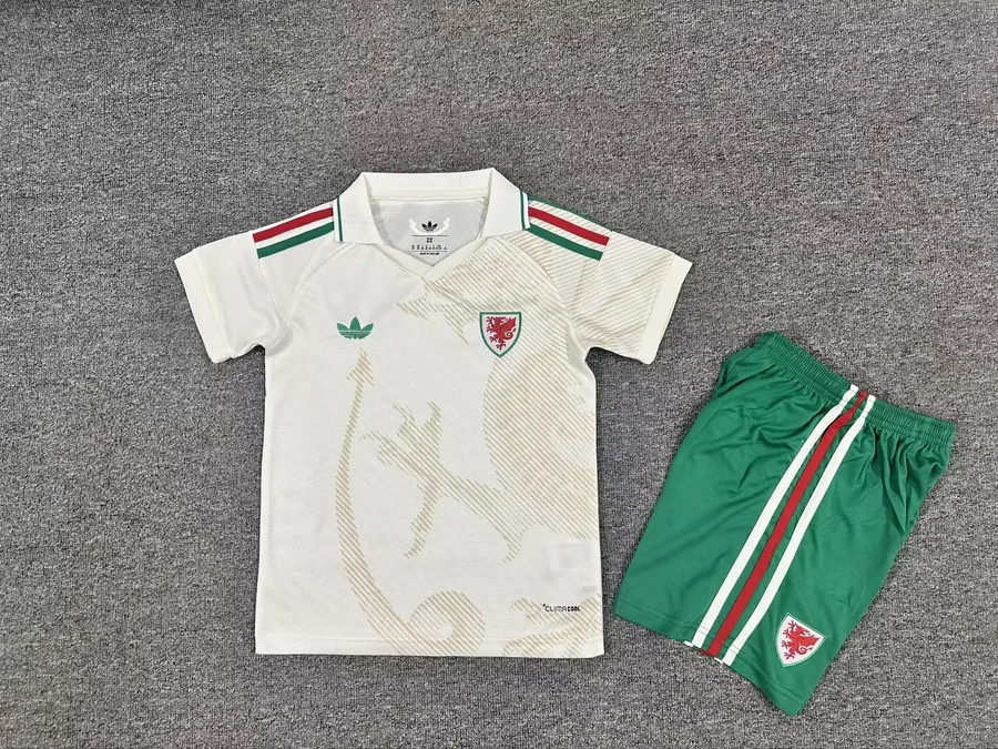 2026 Kids Wales Soccer Jersey Away