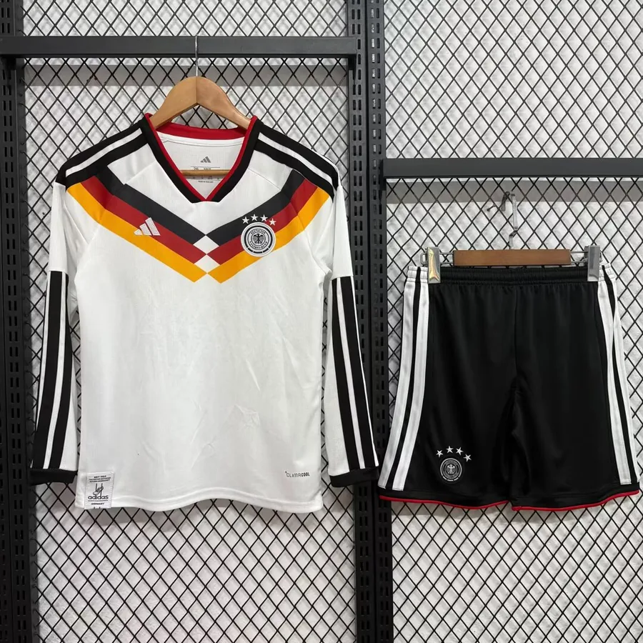 2026 Kids Germany Long Sleeve Soccer Jersey Home