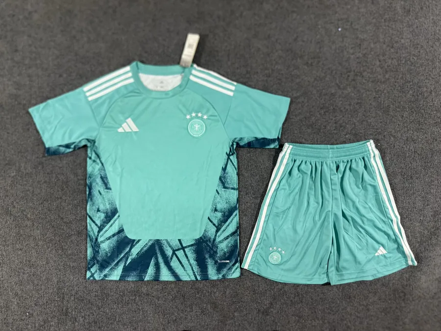 2026 Kids Germany Green Goalkeeper Soccer Jersey — photo 3
