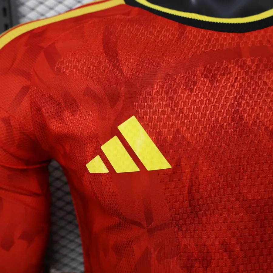 2026 Player Version Belgium Long Sleeves Soccer Jersey Home — photo 4