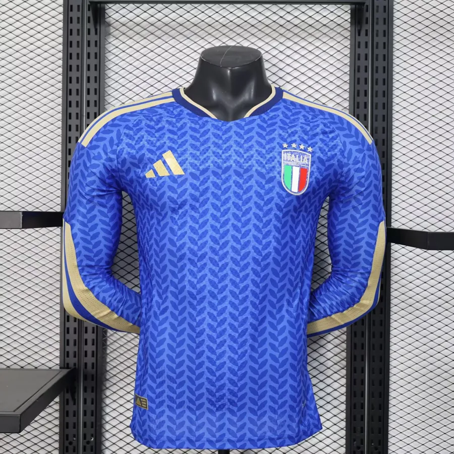 2026 Player Italy Long Sleeves Soccer Jersey Home