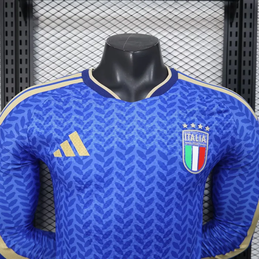 2026 Player Italy Long Sleeves Soccer Jersey Home — photo 2