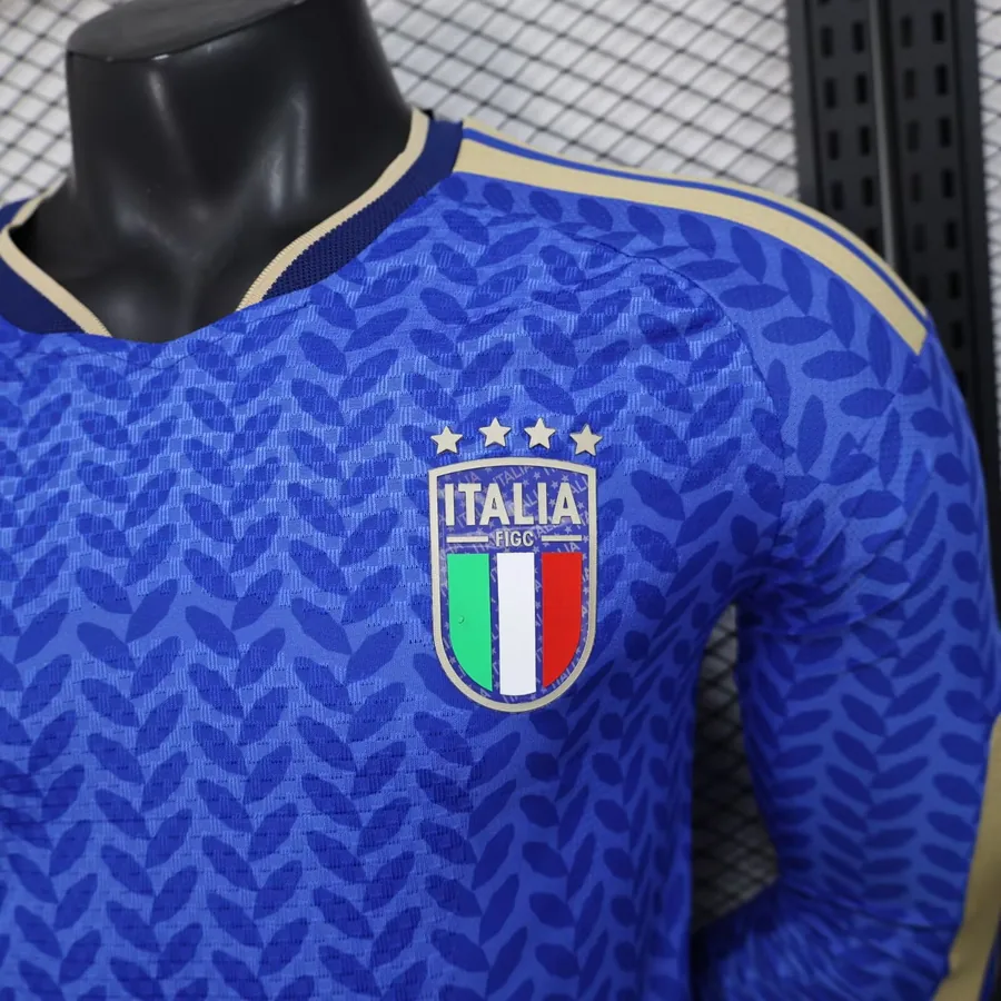 2026 Player Italy Long Sleeves Soccer Jersey Home — photo 3