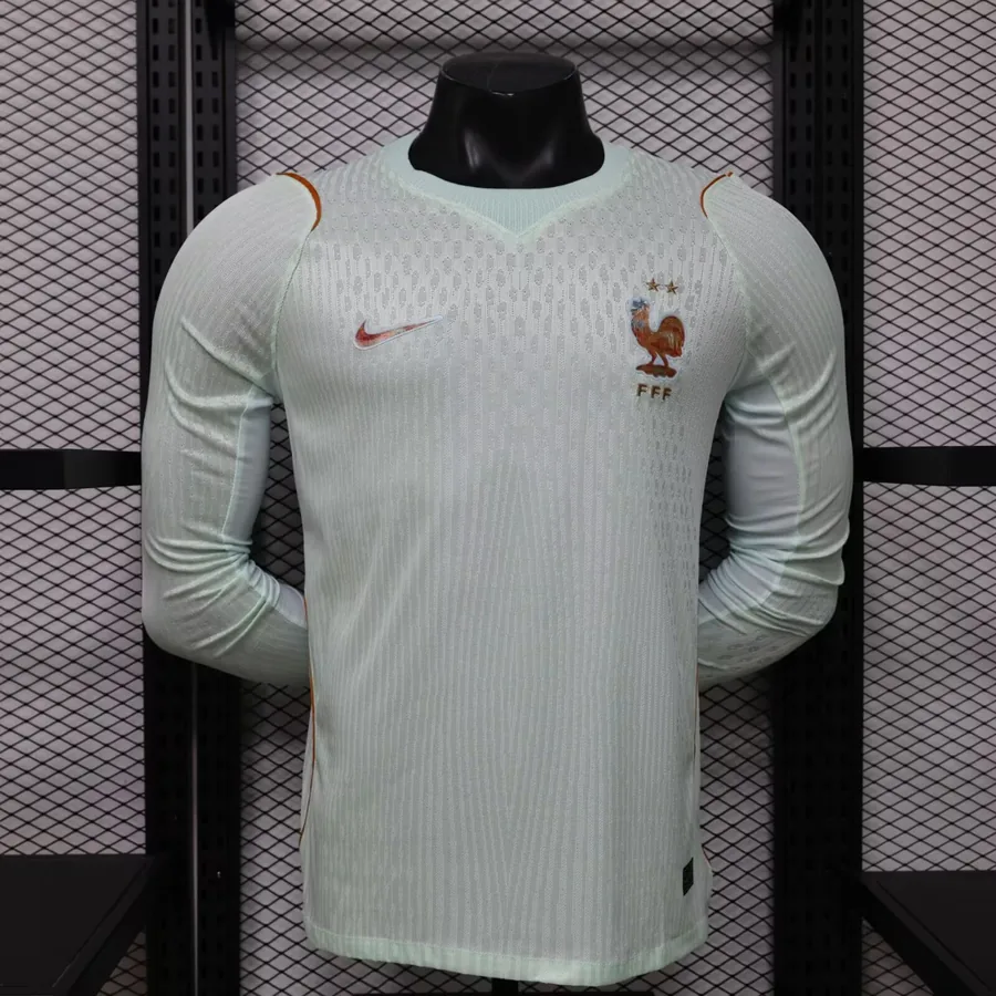 2026 Player France Long Sleeves Soccer Jersey Away