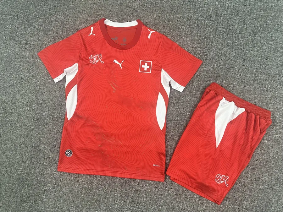 2026 Kids Switzerland Soccer Jersey Home