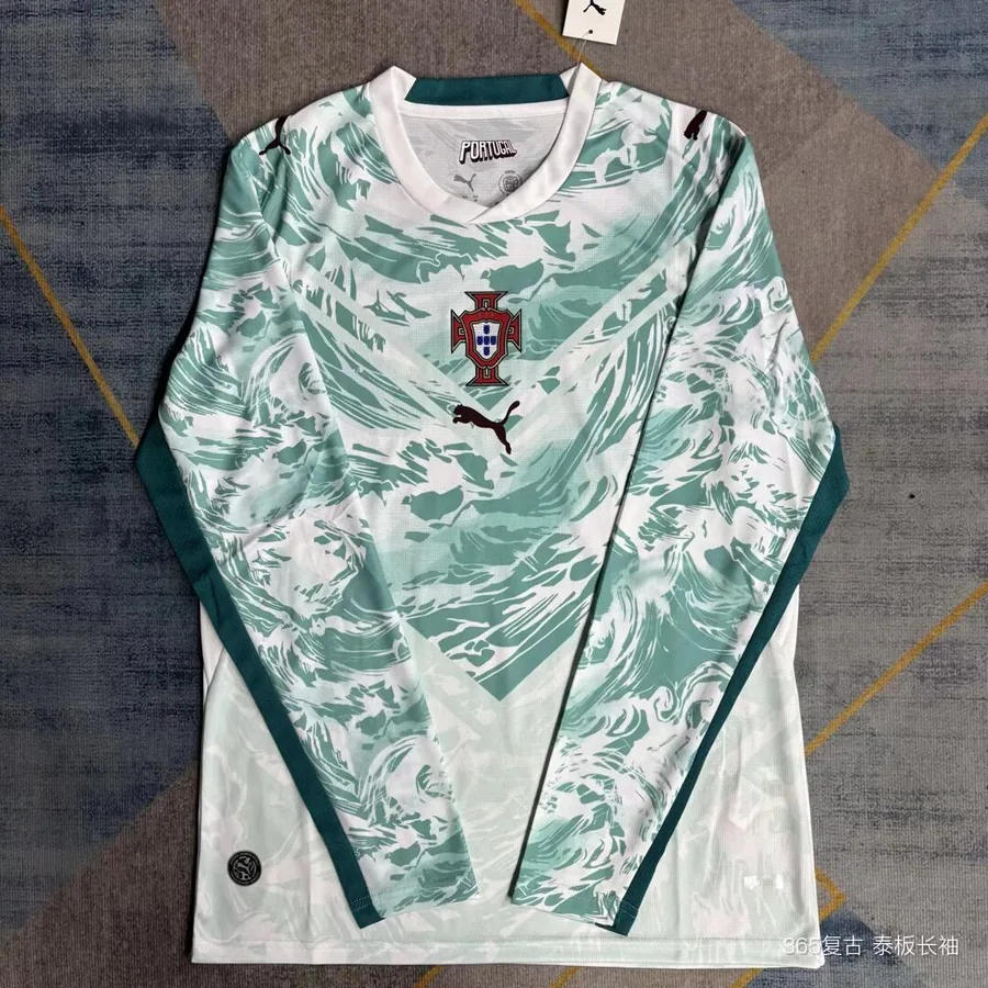 2026 Portugal Long-sleeved Soccer Jersey Away