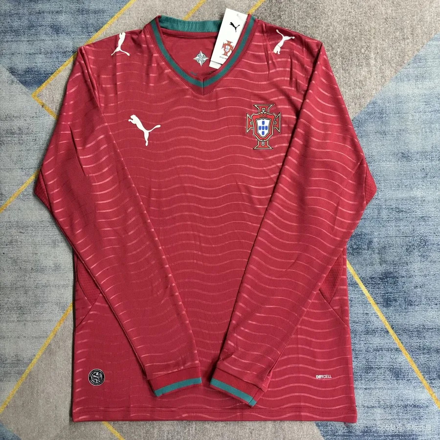 2026 World Cup Portugal Long Sleeve Soccer Jersey Home
