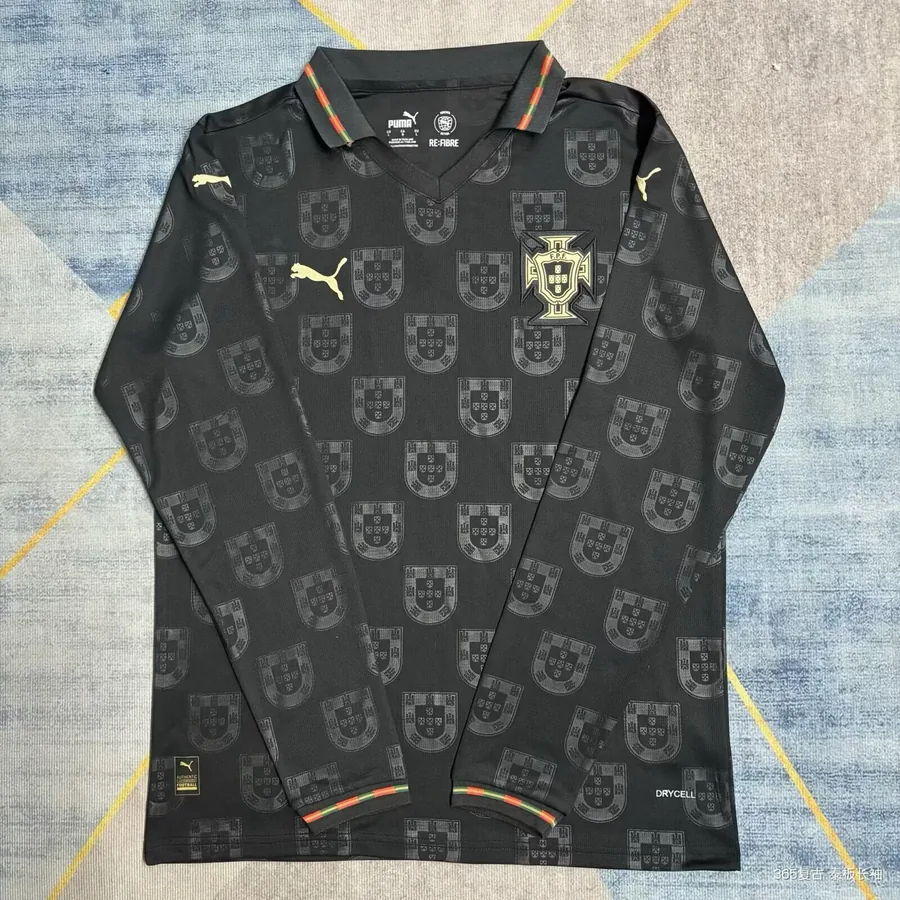 2026 Portugal Special Long Sleeve Black Soccer Jersey