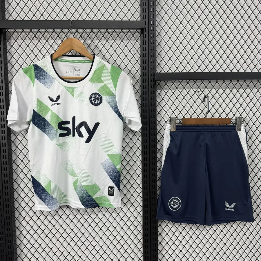 2026 Kids Ireland Soccer Jersey Away