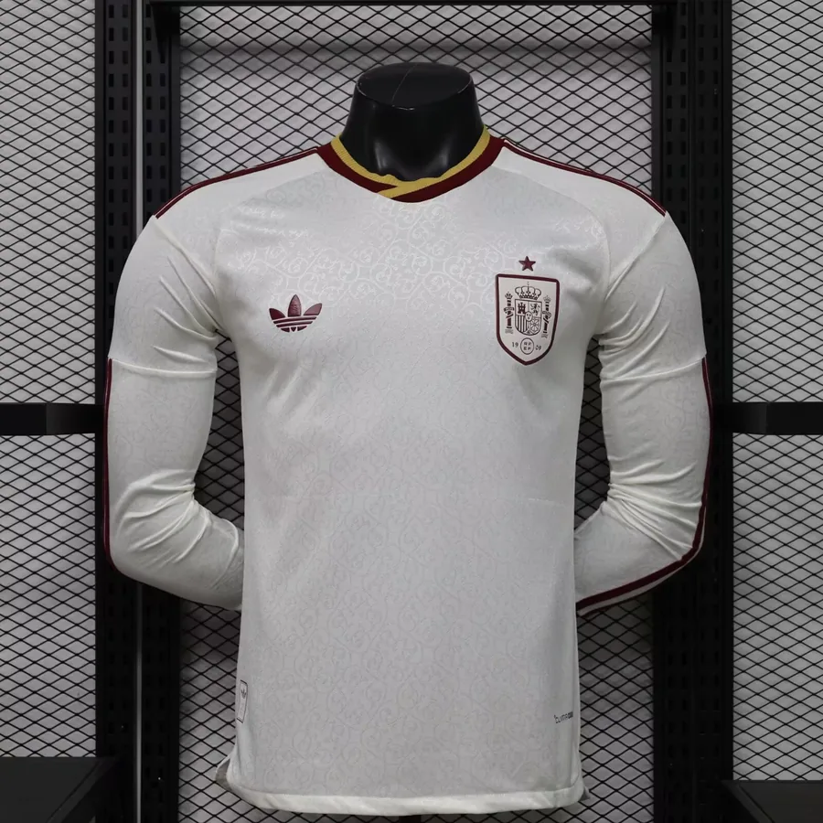 2026 World Cup Spain Long Sleeves Soccer Jersey Away