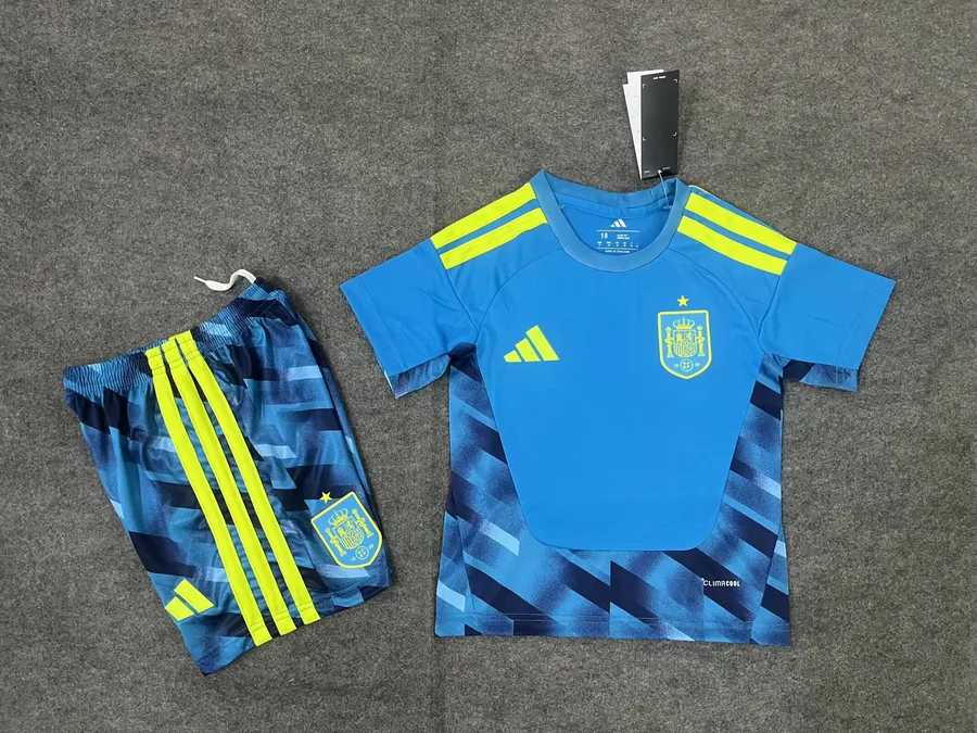 2026 Kids Spain Goalkeeper Soccer Jersey