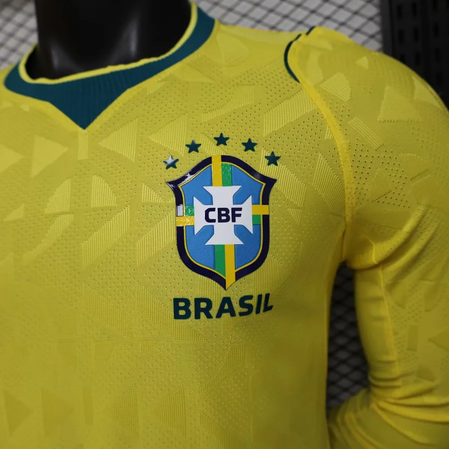 2026 Brazil Yellow Long Sleeves Soccer Jersey — photo 3