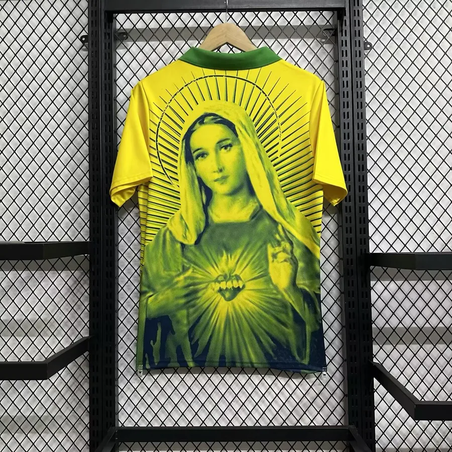 2025 Brazil Yellow Special Mary Soccer Jersey — photo 2