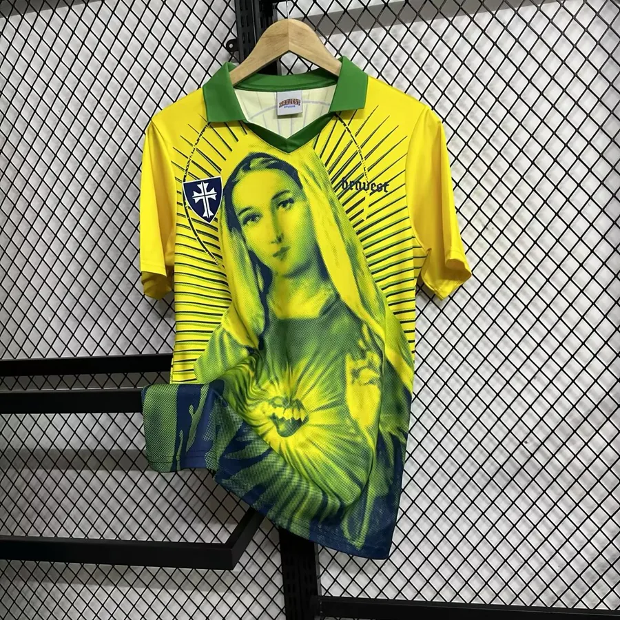 2025 Brazil Yellow Special Mary Soccer Jersey — photo 3