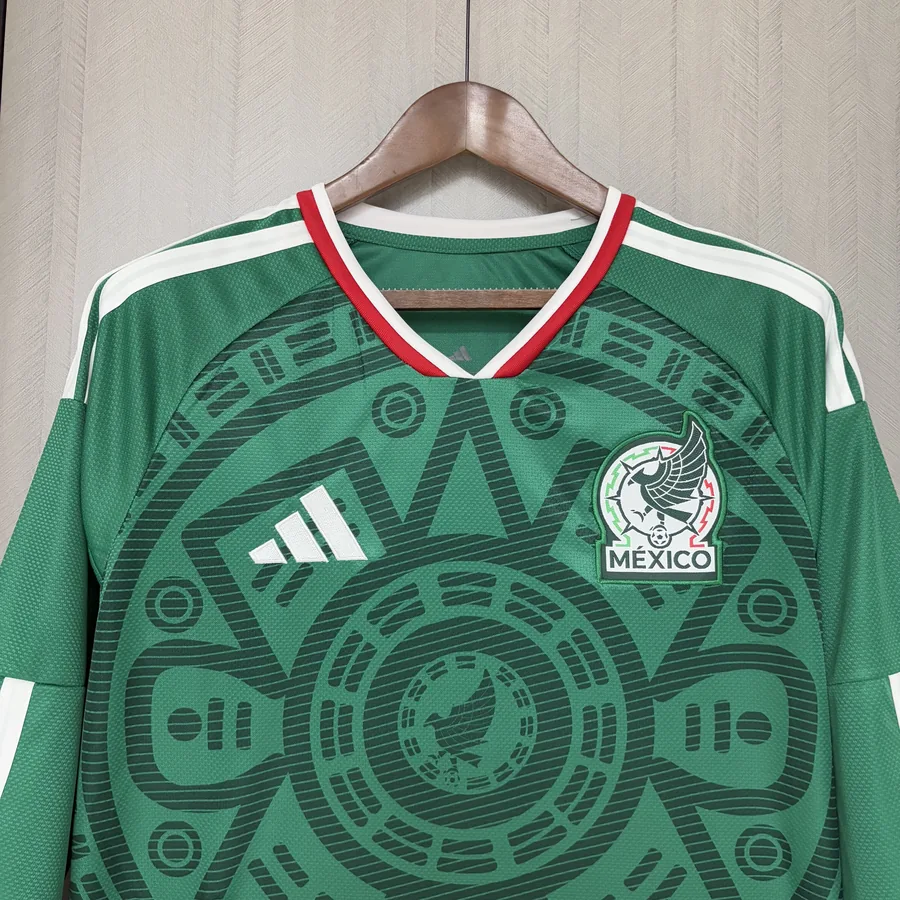 2026 World Cup Mexico Long Sleeve Soccer Jersey Home — photo 5