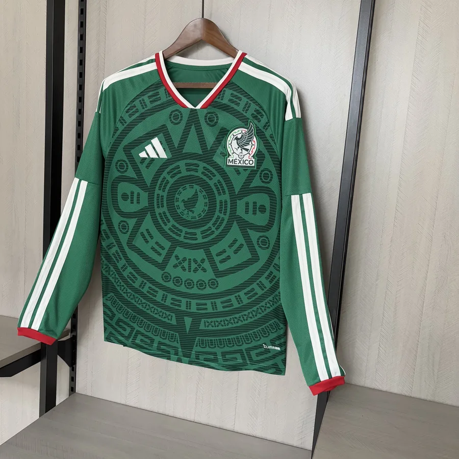 2026 World Cup Mexico Long Sleeve Soccer Jersey Home — photo 7