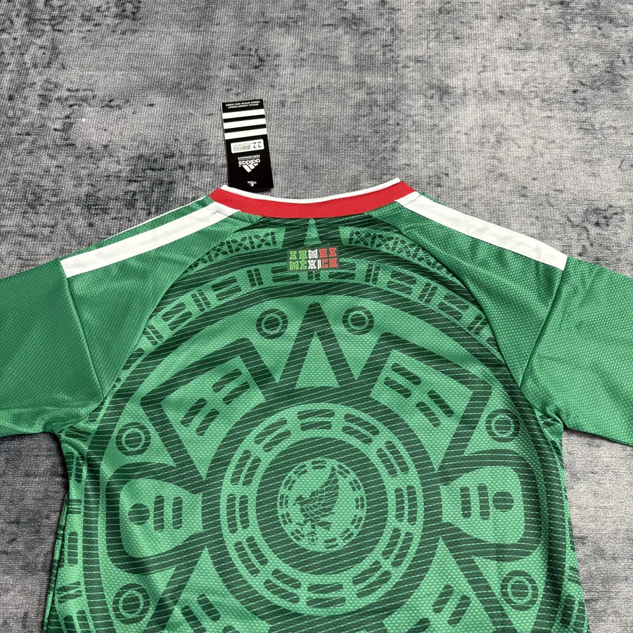 2026 Kids Mexico Green Soccer Jersey Home — photo 3