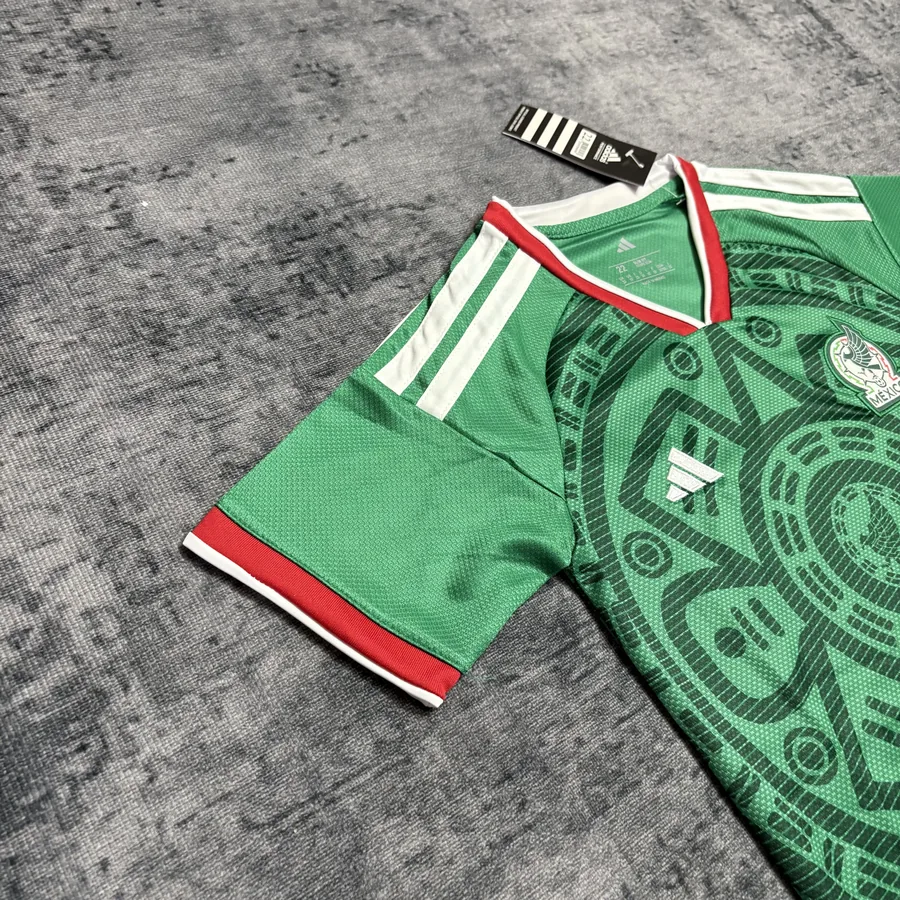 2026 Kids Mexico Green Soccer Jersey Home — photo 6