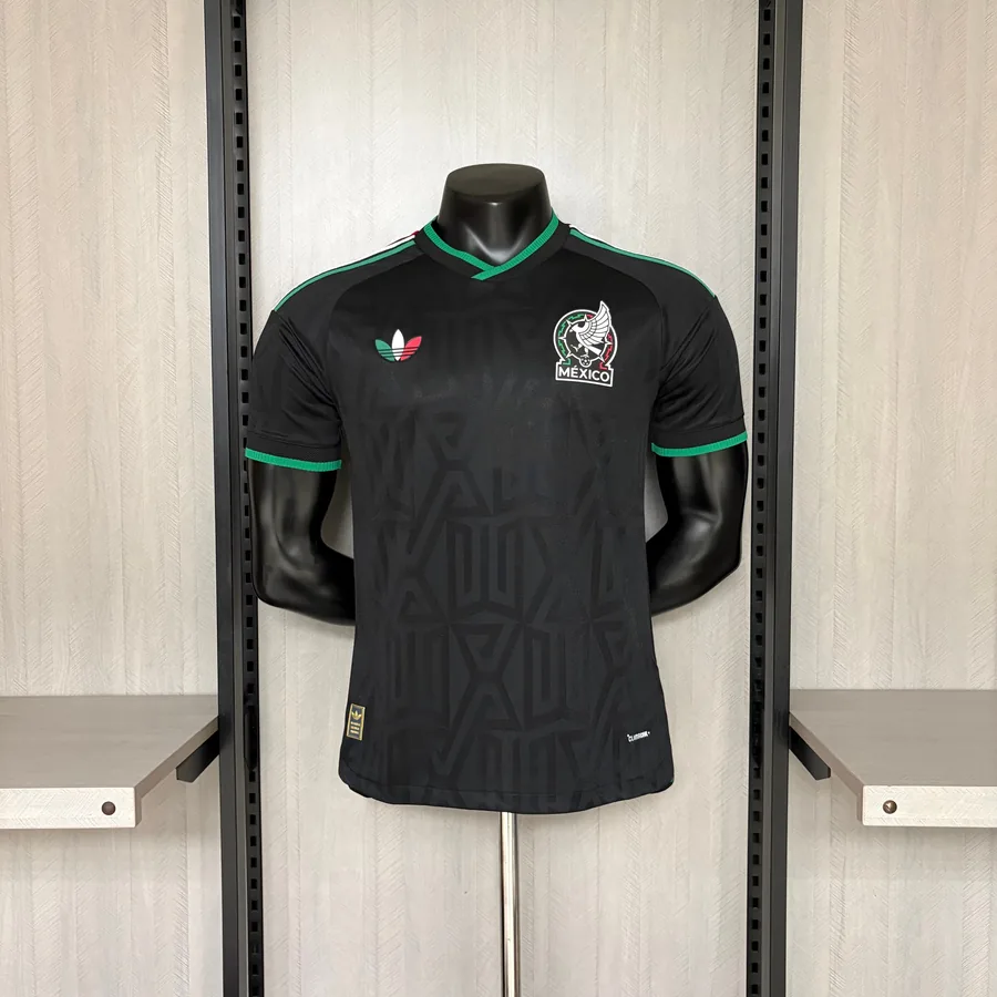2026 Player Mexico Black Soccer Jersey Second Away — photo 11