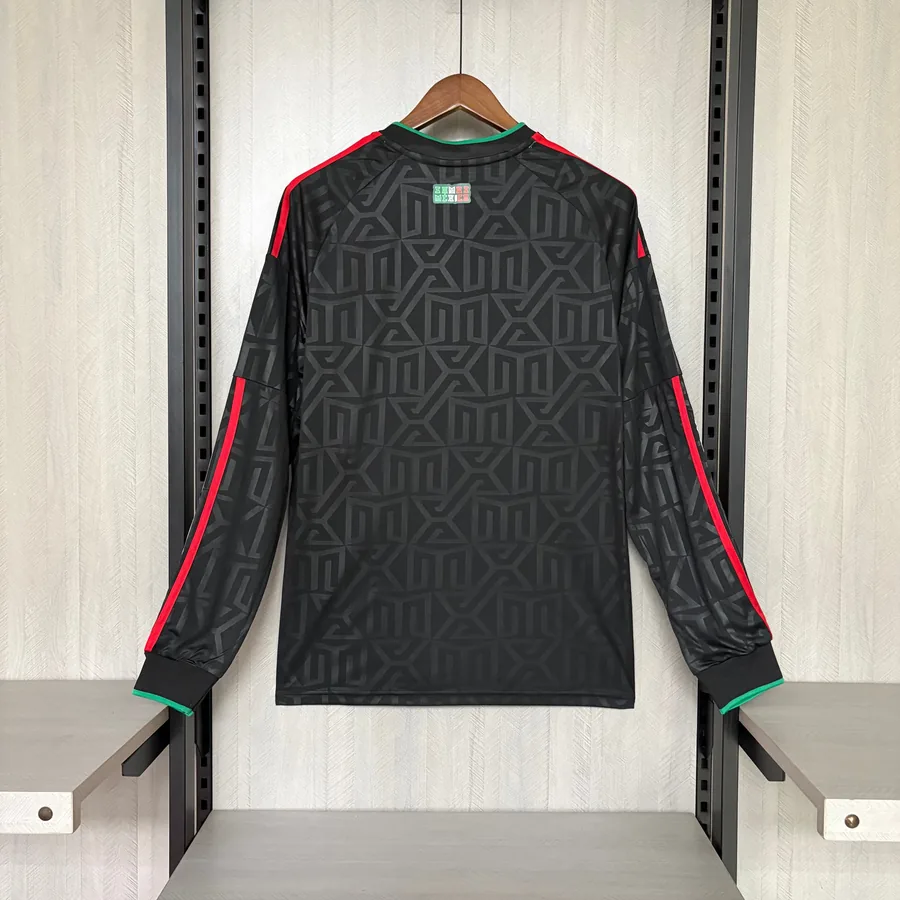 2026 Mexico Long-sleeved Black Soccer Jersey