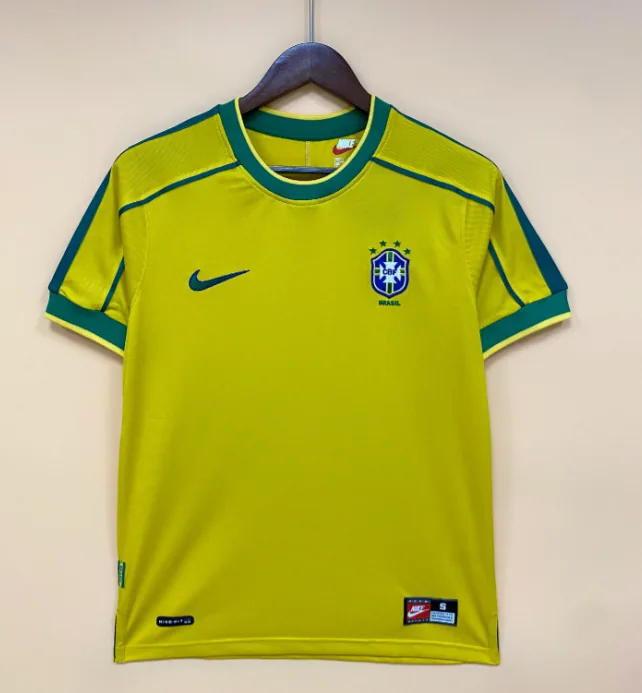 Retro Brazil 1998 home S-XXL — photo 2