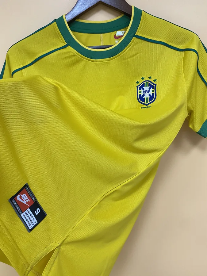 Retro Brazil 1998 home S-XXL — photo 3
