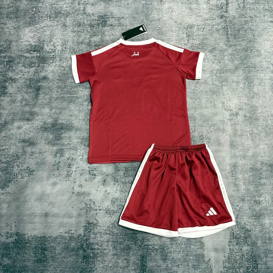 2026 Kids Qatar Soccer Jersey Home — photo 9