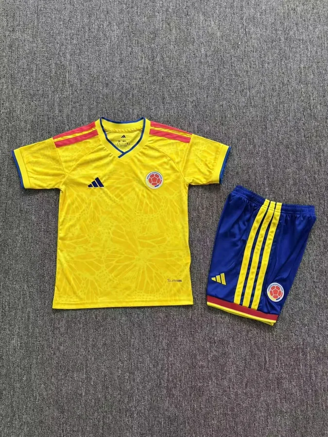 2026 Kids World Cup Columbia Soccer Jersey Home