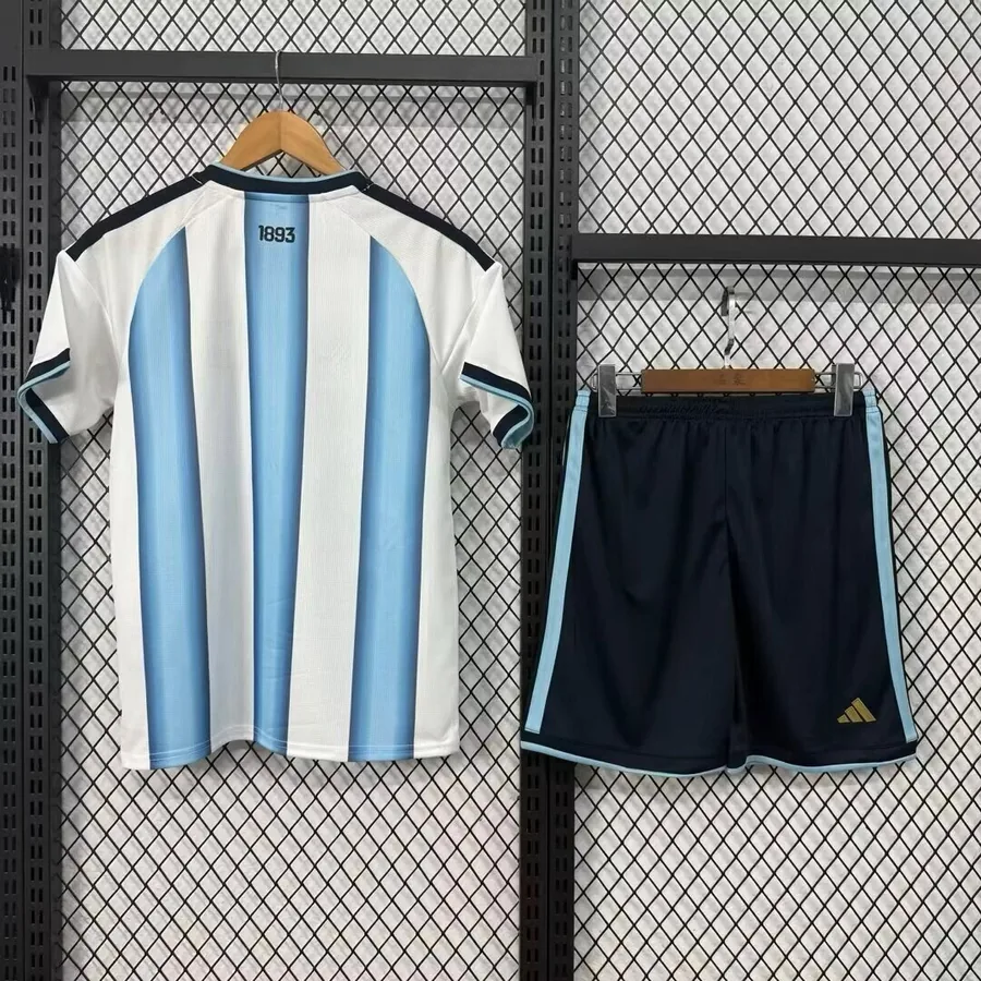 2026 Kids Argentina Soccer Jersey Home