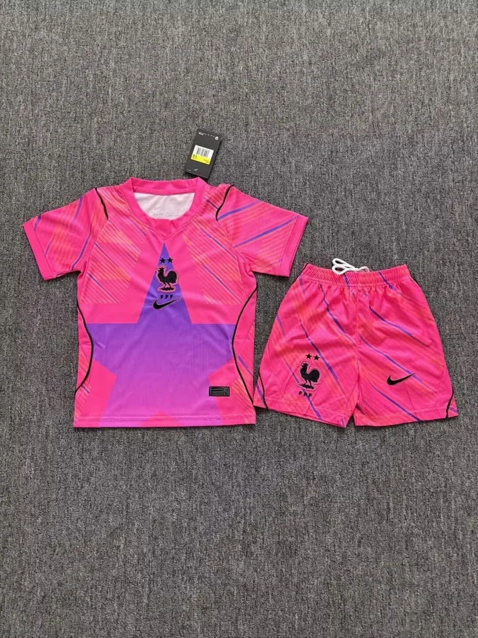 2026 Kids French Goalkeeper - Pink  16# - 28#