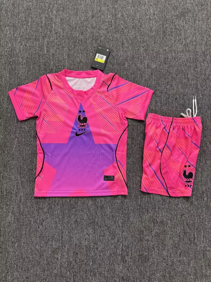 2026 Kids French Goalkeeper - Pink  16# - 28# — photo 2